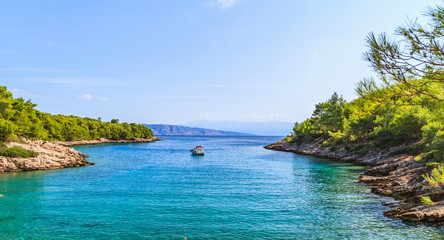 Obraz premium Beautiful adriatic rocky coastline