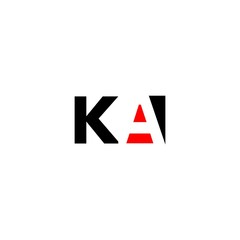 letter KA logo vector