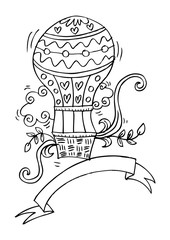 Doodle Hot Air Balloon