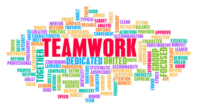 Teamwork Word Cloud Concept