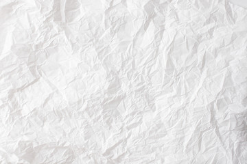 Texture of crumpled white paper