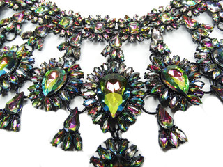jewelry with bright crystals necklace luxury fashion