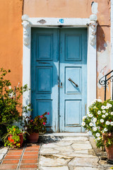 Fototapeta na wymiar Old Door, Parga, West Greece