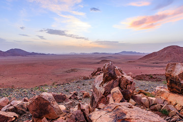 Fototapeta na wymiar Sonnenuntergang im Süden Namibias