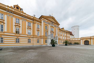 Fototapeta premium Visiting Melk Abbey and city