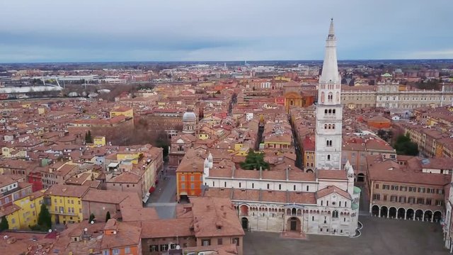 modena cathedral aerial view