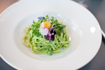 Fettuccine Pasta with Egg