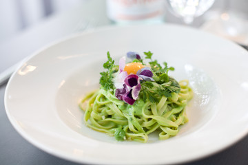 Fettuccine Pasta with Egg