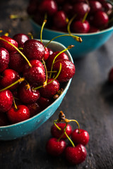 Summer organic fruit concept