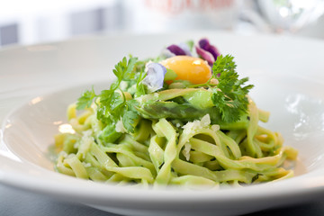 Fettuccine Pasta with Egg