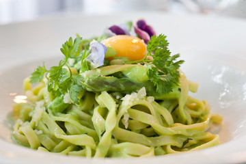 Fettuccine Pasta with Egg