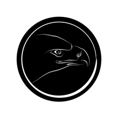 Icon eagle. Vector illustration.