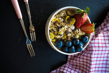 Healthy breakfast concept