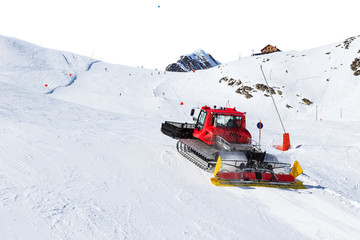 Fototapeta na wymiar Ski resort maintenance