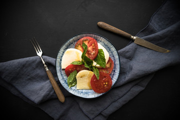 Fototapeta na wymiar Mediterranean Italian Caprese salad