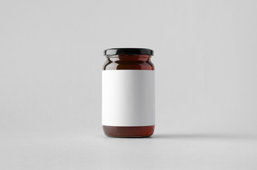 Honey Jar Mock-Up - Blank Label