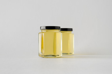 Honey Jar Mock-Up - Two Jars