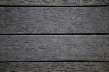 Old black wooden background texture copy space.