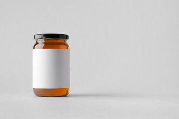 Honey Jar Mock-Up - Blank Label
