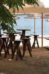 Beachbar im Hochformat