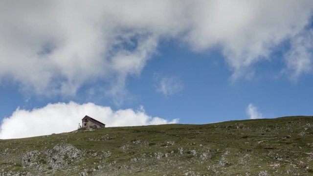Gran Sasso d'Italia National Park, Campo Imperatore,Rifugio Duca degli Abruzzi timelapse, Abruzzo, Italy