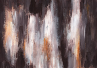 Naklejka premium Abstract hand-made acrylic brown texture. Background for design