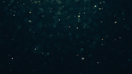 glowing particles, stars and sparkling flow, abstract background with sparkle glitter