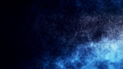 abstract background with glowing particles