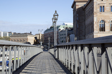 Footbridge in Stockholm, Sweden, Europe