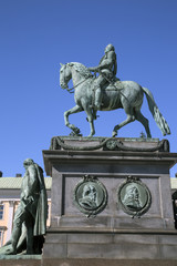 Obraz premium Gustav II Adolf Statue; Stockholm
