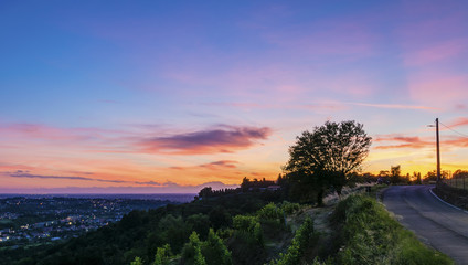 Tramonto - Montevecchia, Lombardia