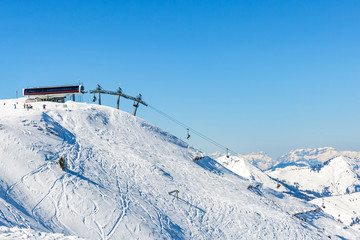 Winter landscape in Alps