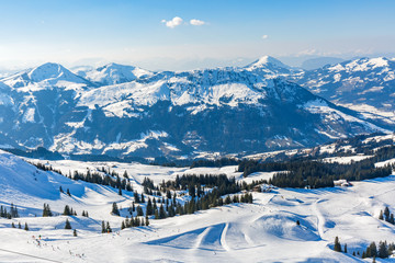 Winter landscape in Alps