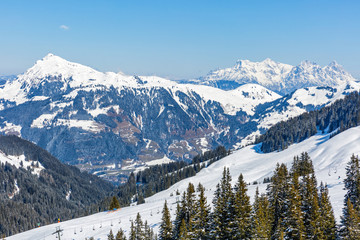 Winter landscape in Alps