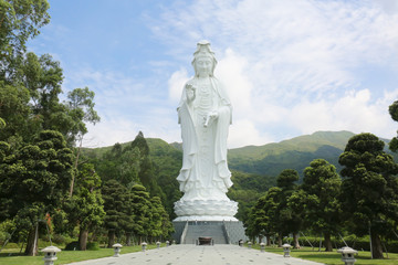 Obraz premium Tsz Shan Monastery.It is a Chinese Buddhist monastery in Tung Tsz.Much of the monastery building funds were donated by local business magnate Li Ka-shing.Guanyin in Hong Kong