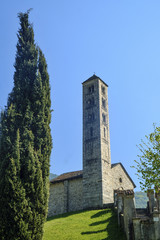 Fototapeta na wymiar Lasnigo (Lombardy, Italy): Sant'Alessandro church