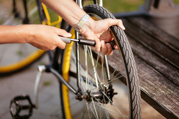 Inflate A Bike Tire