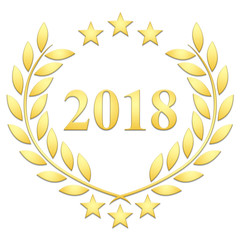 Lauriers 3 étoiles 2018 sur fond blanc 
