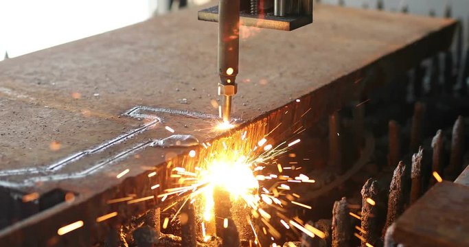 High precision CNC gas cutting metal sheet