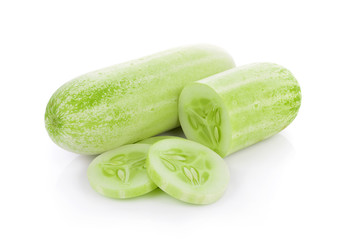 Cucumber isolated on the white background