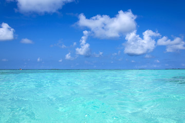 Fototapeta na wymiar Ocean and Sky on the Maldives