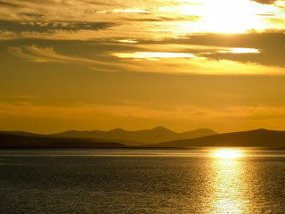 Red decline at the sea