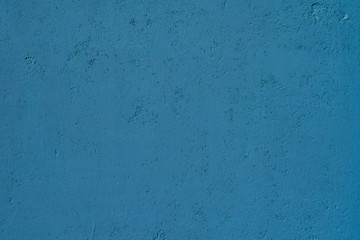 Blue plaster wall texture. Empty plaster background
