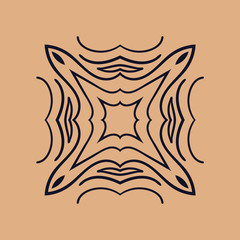 Abstract ornamental logo. Vintage element. Template for design