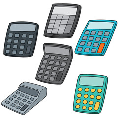 vector set of calculator