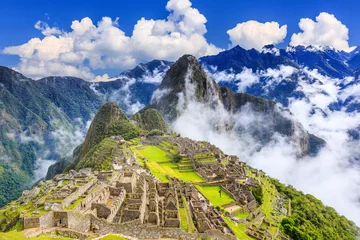 Gordijnen Machu Picchu, Peru. UNESCO werelderfgoed. Een van de nieuwe zeven wereldwonderen © SCStock