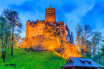 Brasov, Transylvania. Romania. The medieval Castle of Bran, known for the myth of Dracula.