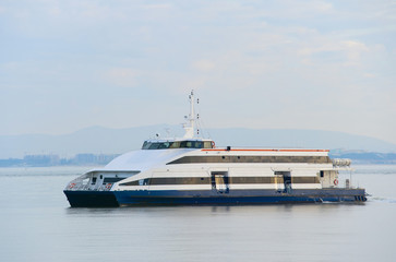 Modern Lisbon ferry boat, Portgual