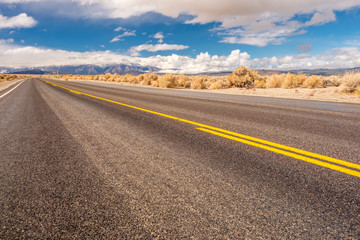 Open highway in California