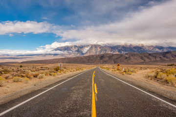 Open highway in California